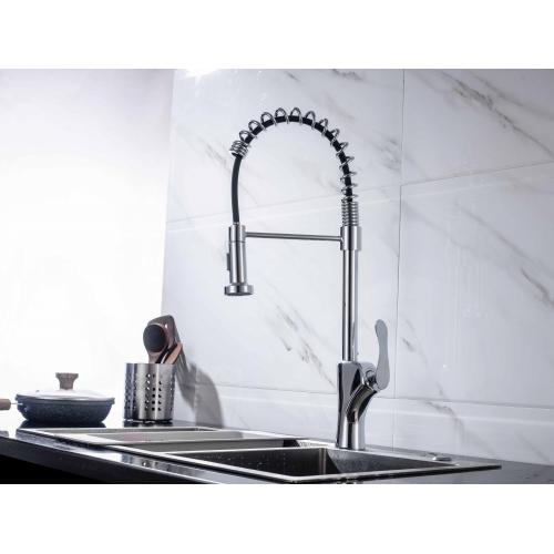 High-quality spring pull down brass kitchen Mixer faucet