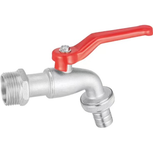 Wall mounted bibcock brass basin boll valve faucet