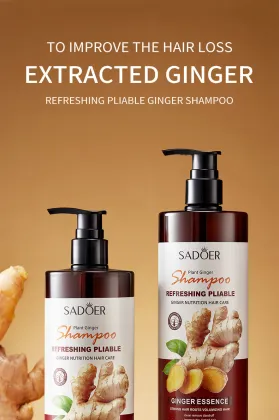 Ginger Shampoo for Hair Growth and Damage Care