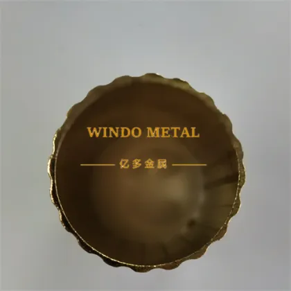 Corrugated surface decorative brass tube