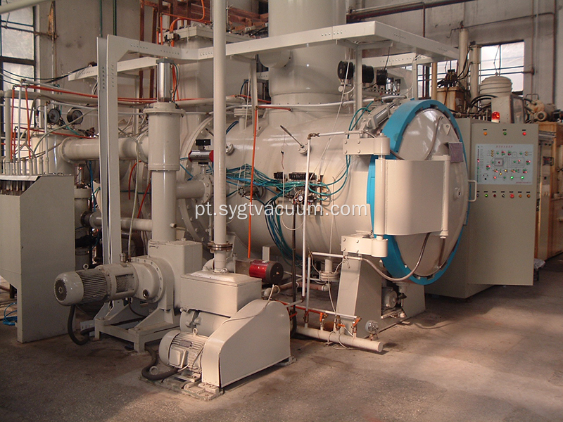 Q forno horizontal de alta pressão de a vácuo