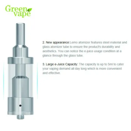 Ismoka eleaf Lemo atomizer Greenvape LEMO Clearomizer in sale