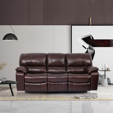 Manwah Cheers Electric Automated Home living room set, Cinema Genuine Leather Recliner Sofa Chair, Modern Leather Sofa Furniture