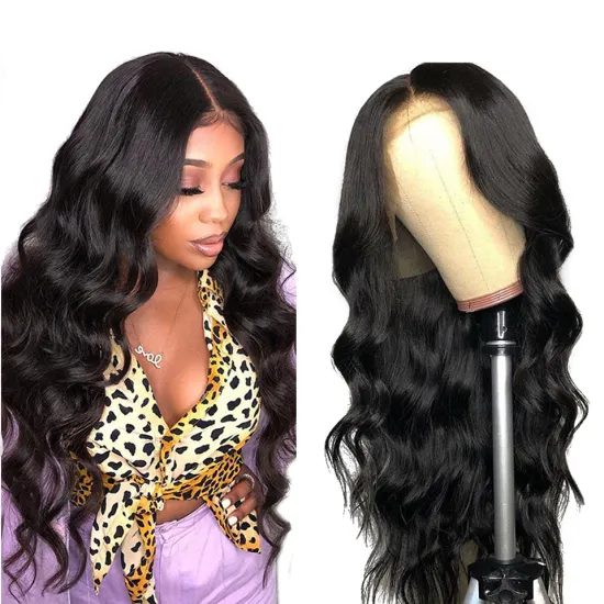 Virgin Brazilian Body Wave Lace Frontal 30inch Human Hair Wigs 13 by 4 Remy Hair Wig Pre-plucked Lace Front Wigs For Black Women