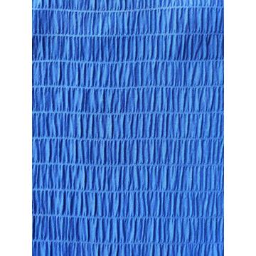 Poly Imitation cotton weft elastic bubble crepe