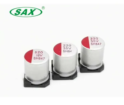 High Density Solid State Capacitors: 1000uf 25V and 820V18 1000uf 10V Aluminum Capacitors