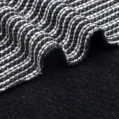 High-Quality Double-Face Fleece Tweed Fabric