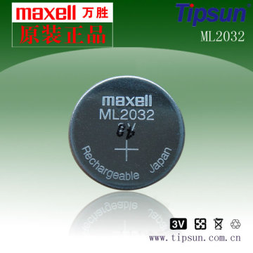 Maxell ML2032 button cell Made in Japan