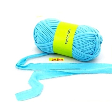 Hand Knitting Crocheting Fancy Fabric Yarn, Strip Elastic T-Shirt Yarn