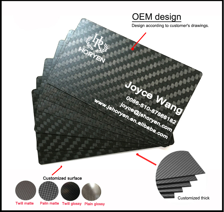 carbon fiber card details