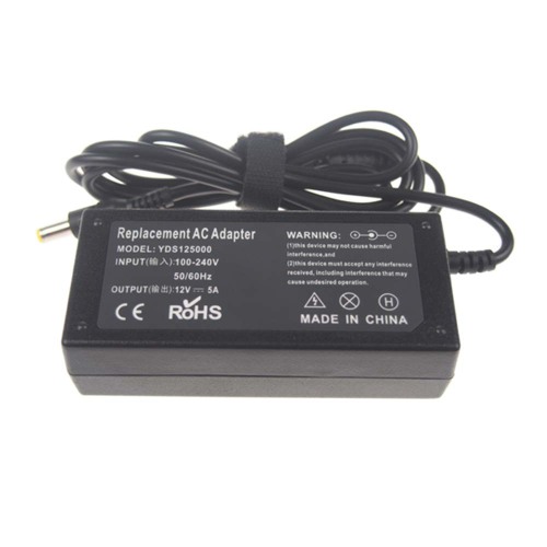 Fonte de alimentação de 12V 5A ac dc com dc5.5 * 2.5mm