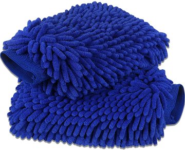 Premium Large Size Microfiber Wash Mitt for Scratch-Free Car Cleaning