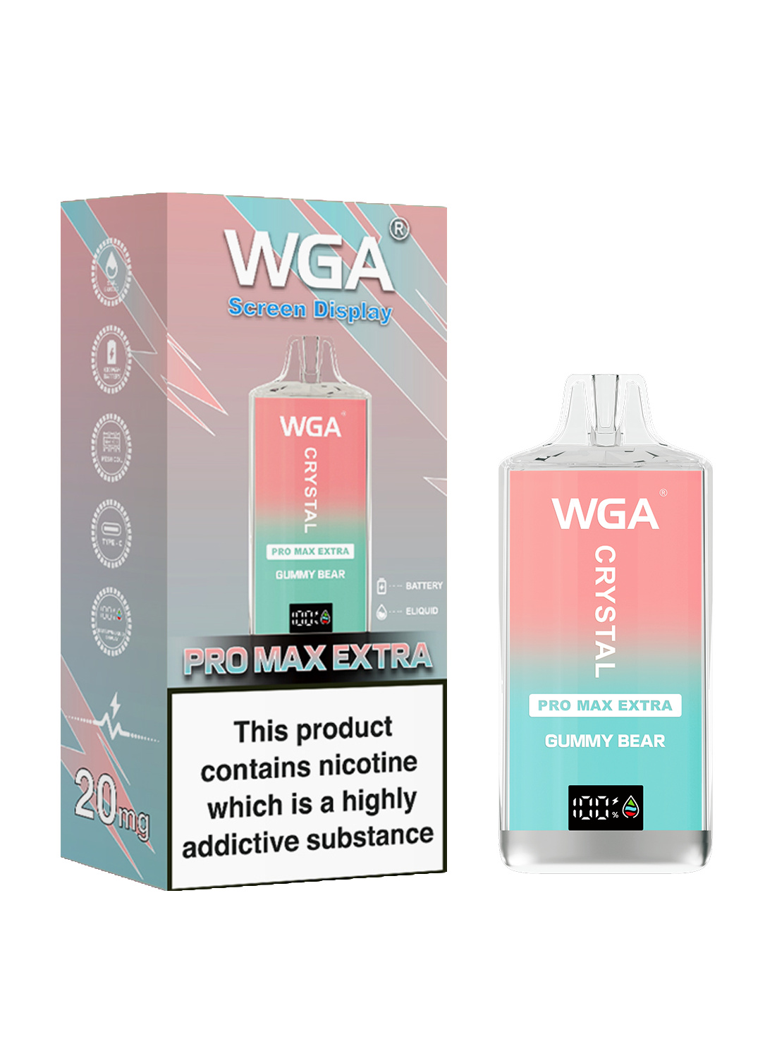 WGA Crystal Pro Max Extra 15000 Puffs Wholesale