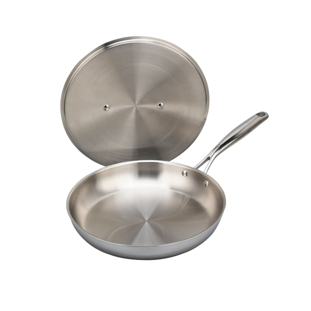 Browne Thermalloy® Tri-Ply Stainless Steel Fry Pan - 17L x 8W x 1 1/2H