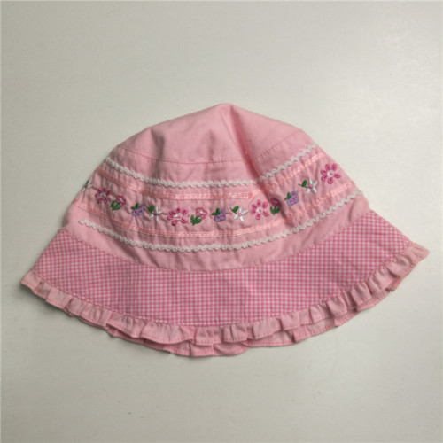 Cappello floppy del ricamo del ricamo del bordo del merletto