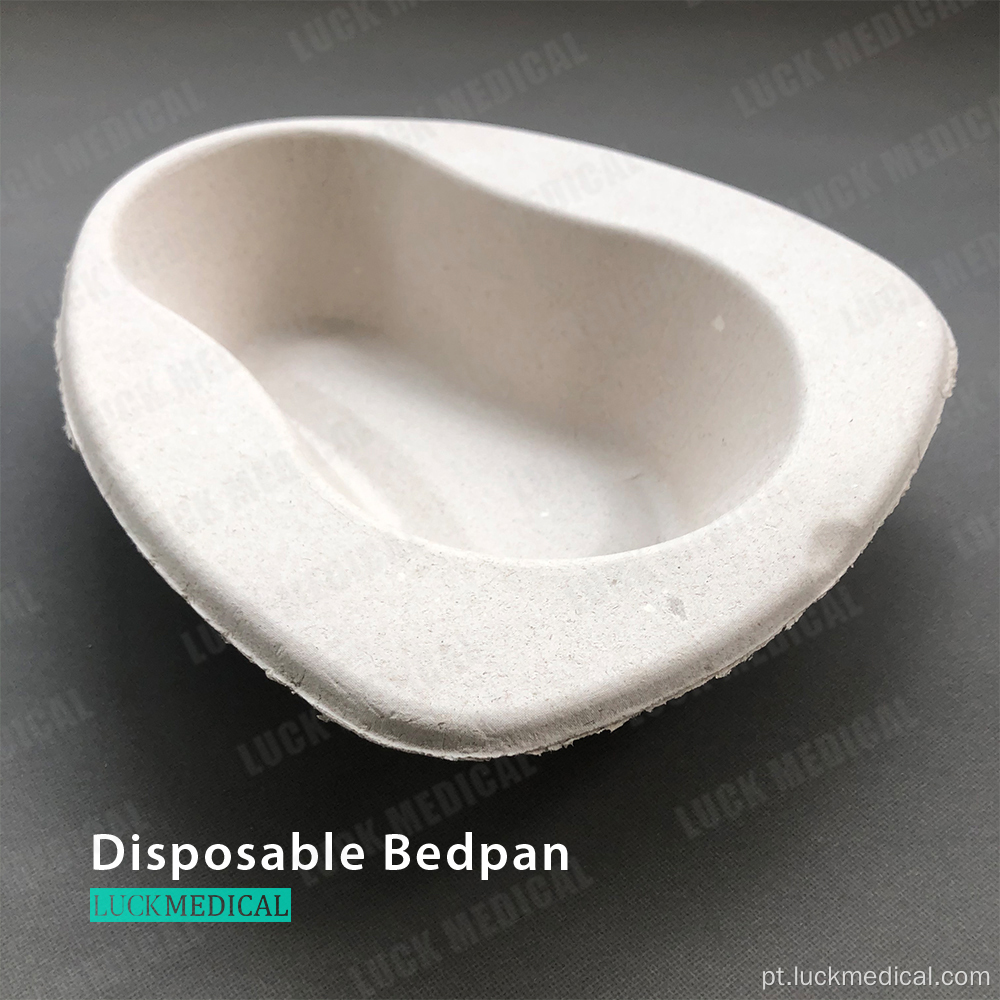 Cama de enfermagem PAN Uso médico Bedpan de celulose