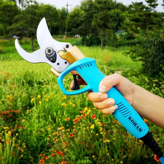 Battery Powered Electric Pruning Shears for Vineyards and Apple Trees