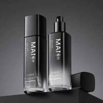 OEM Men's Oil Control Essence Toner & Hydrating Face Lotion Set for Dry Skin