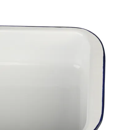 Rectangle Bakeware Comal Baking Ware BBQ Grill Cake Pan Enamel Ware