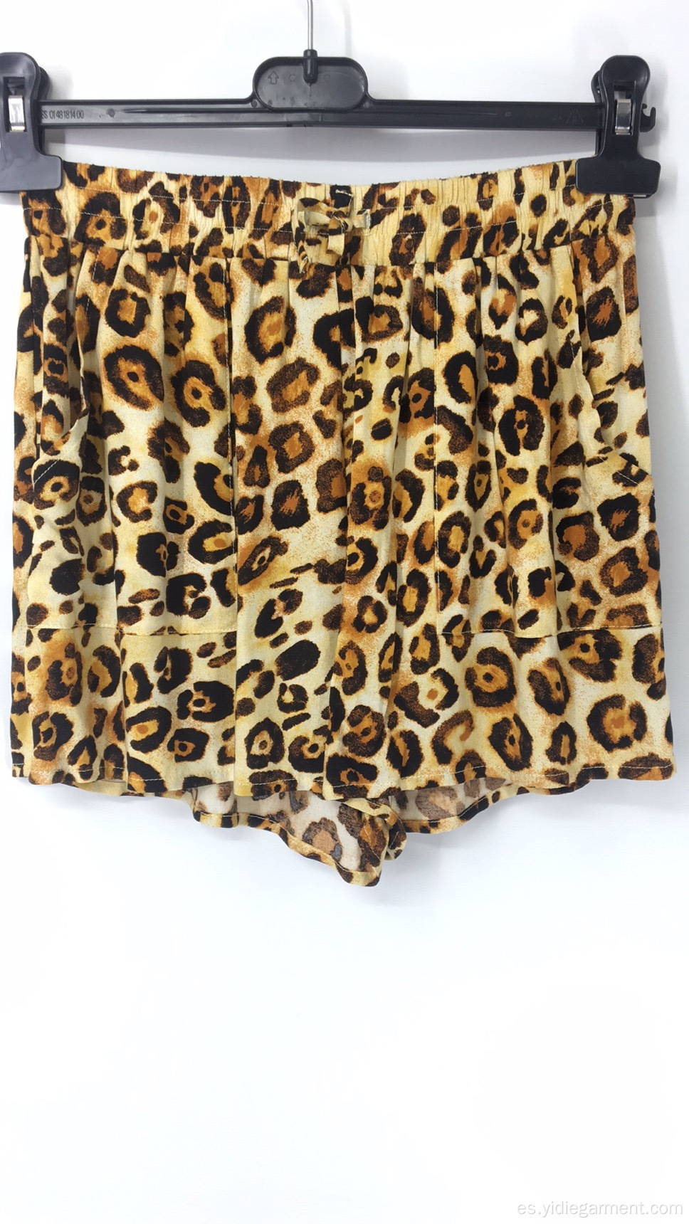 Shorts con estampado de leopardo para mujer