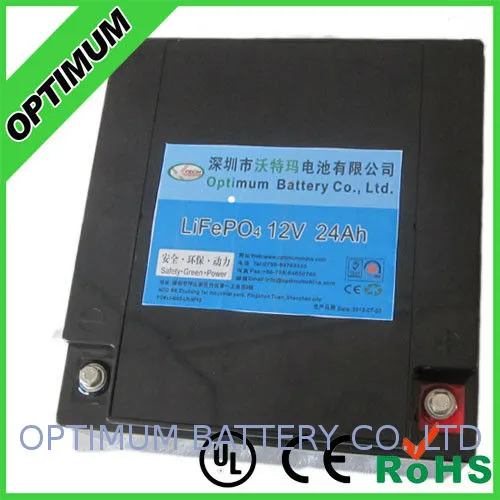 High Quality Medical Equipment Battery Pack 12v 24ah Lithium Phosphate Batteries