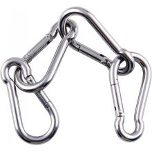 شقوق الفولاذ المقاوم للصدأ الربيع المفاجئة الخطاف carabiner