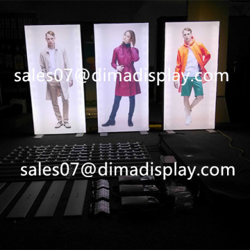 high quality fabric led light box frame, retail frameless advertising LED light box