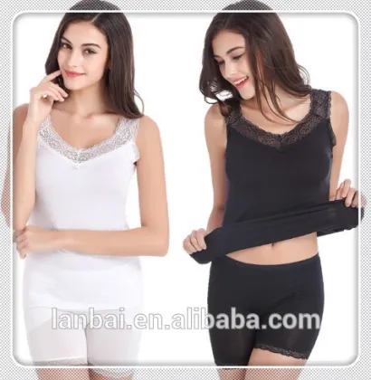 2015 Hot sale woman polyester spandex lace slimmer shaper topshop sleeveless shirt
