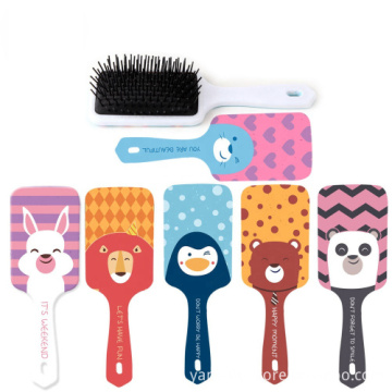 Animal Printed Hair Brush with Square Shape Airbag Comb