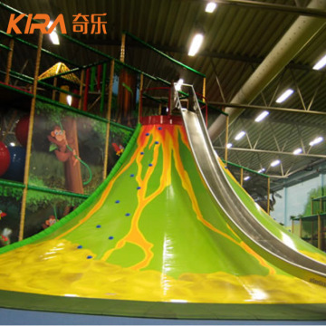 Anak -anak yang menyenangkan yang disesuaikan memainkan slide gunung berapi tugas berat yang tahan lama