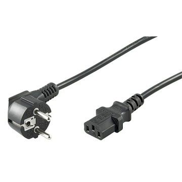 European 3 Pin Plug to IEC 60320 C13 Power Cord for Laptop