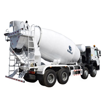 Truk mixer beton kecil 12 meter kubik dengan pompa