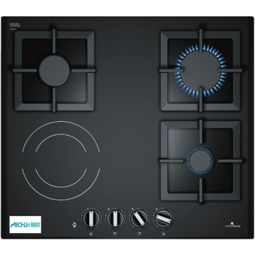 Gas Cooker Burner Black Electric Hob