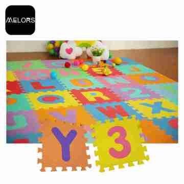 Tapis de jeu pour bébé Tapis de puzzle chiffres et lettres sans odeur