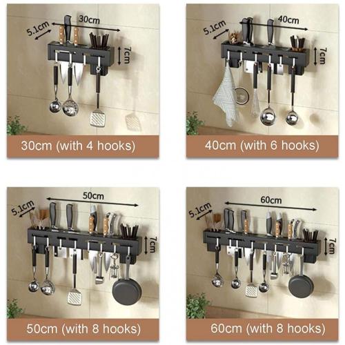 Multifunctional Kitchen Wall Mounted Knife Block /60cm