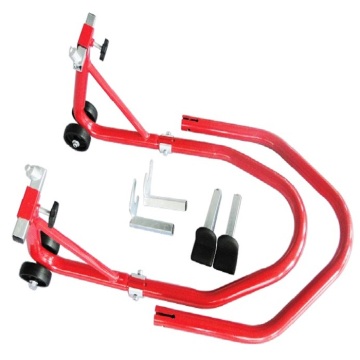 Motorcycle Rear Paddock Stand and Back Wheel Lift Chock for Cruiser Garages