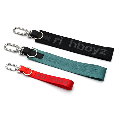 Custom Design Woven Strap Keychain
