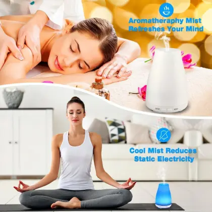 Home Essential Oil Wood Grain Aroma Diffuser 100ml
