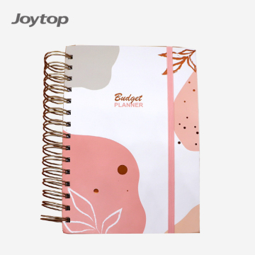 Joytop Wholesale Pink 12-Month A5 Spiral Journal Notebook Planner 2023