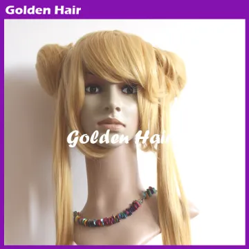 Beauty High Quality Factory Price Heat Resistant Sailor Moon Cosplay Wig Yellow Anime Wig