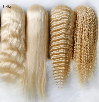 613 Blonde Transparent Lace Frontal Wigs 100% Unprocessed Virgin Brazilian Straight Human Hair 13x4 Pre Plucked Lace Front Wig