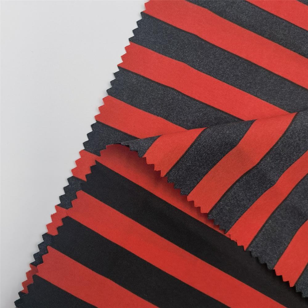 100 Polyester Plain Stripes Cloth