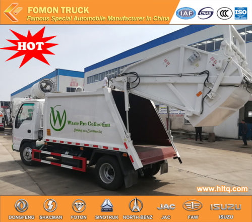 Isuzu 100P refuse compactor garbage truck 4-5cbm
