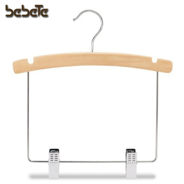 Arch Wooden Kids Pants Hangers with Clips