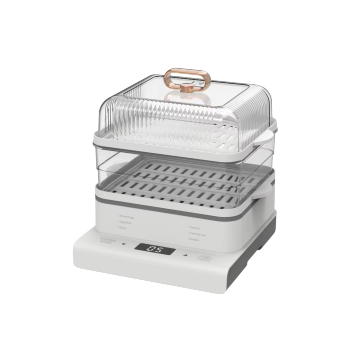 High-Quality Five-Tier Stainless Steel Steamer Cookware with Glass Lid