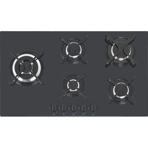 LPG Cooktops Glass 5 Burners