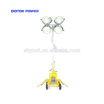8Kw Telescopic Mast 5.5M Small Trailer Light Tower