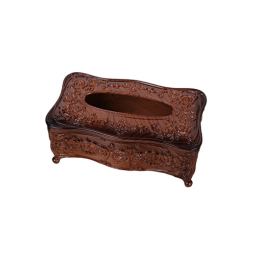 Redwood Style Carved Tissue Box