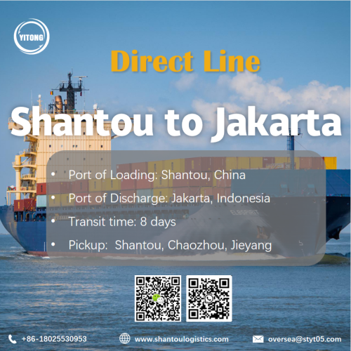 Meeresfracht von Shantou nach Jakarta