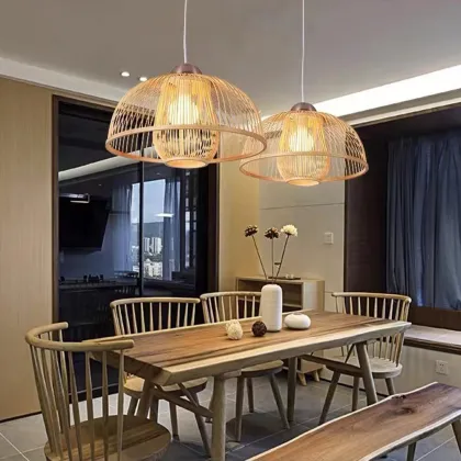 Bamboo Lantern Chandelier - Chinese Zen, Japanese Simple Style